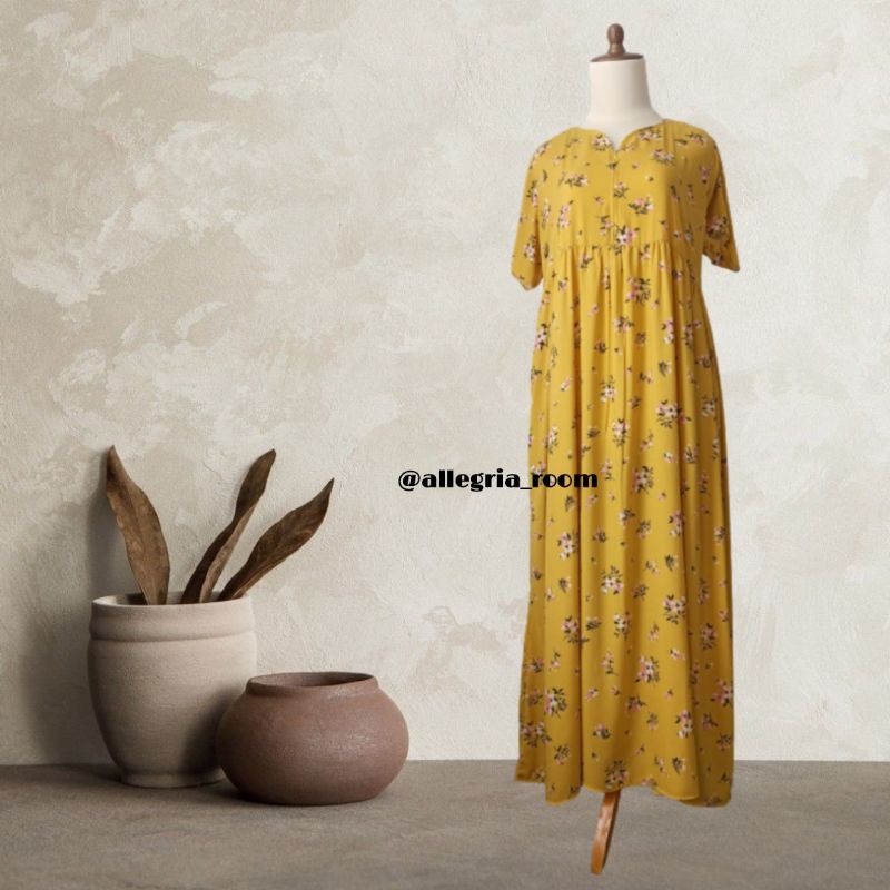 Naura Dress Homedress Katun Rayon Premium Busui Friendly