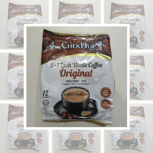 

CHEK HUP Ipoh White Coffee Original 3In1 Isi 12 Sachet @40g