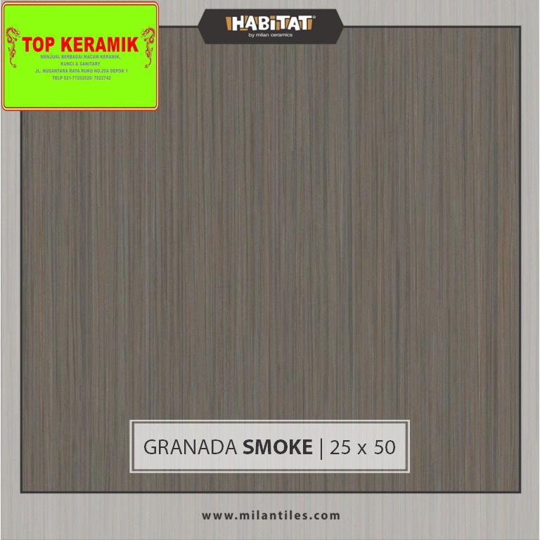 Keramik Habitat 25x50 Granada Smoke