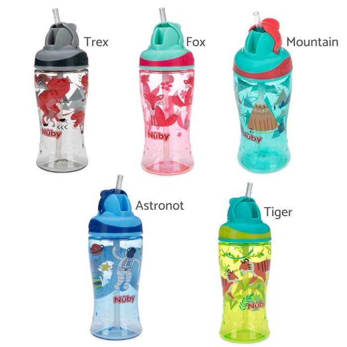 Nuby Tritan Sport Bottle Flip It Straw 360ml