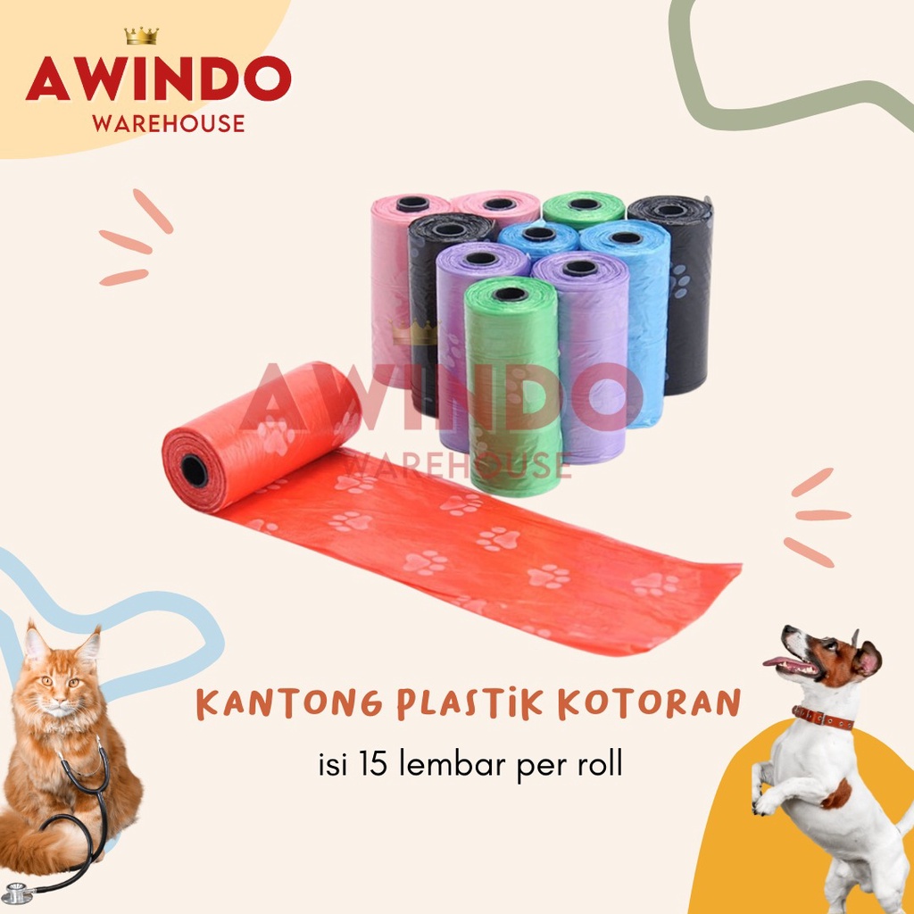 KANTONG PLASTIK KOTORAN KUCING ANJING - Kantong Plastik Sampah Hewan