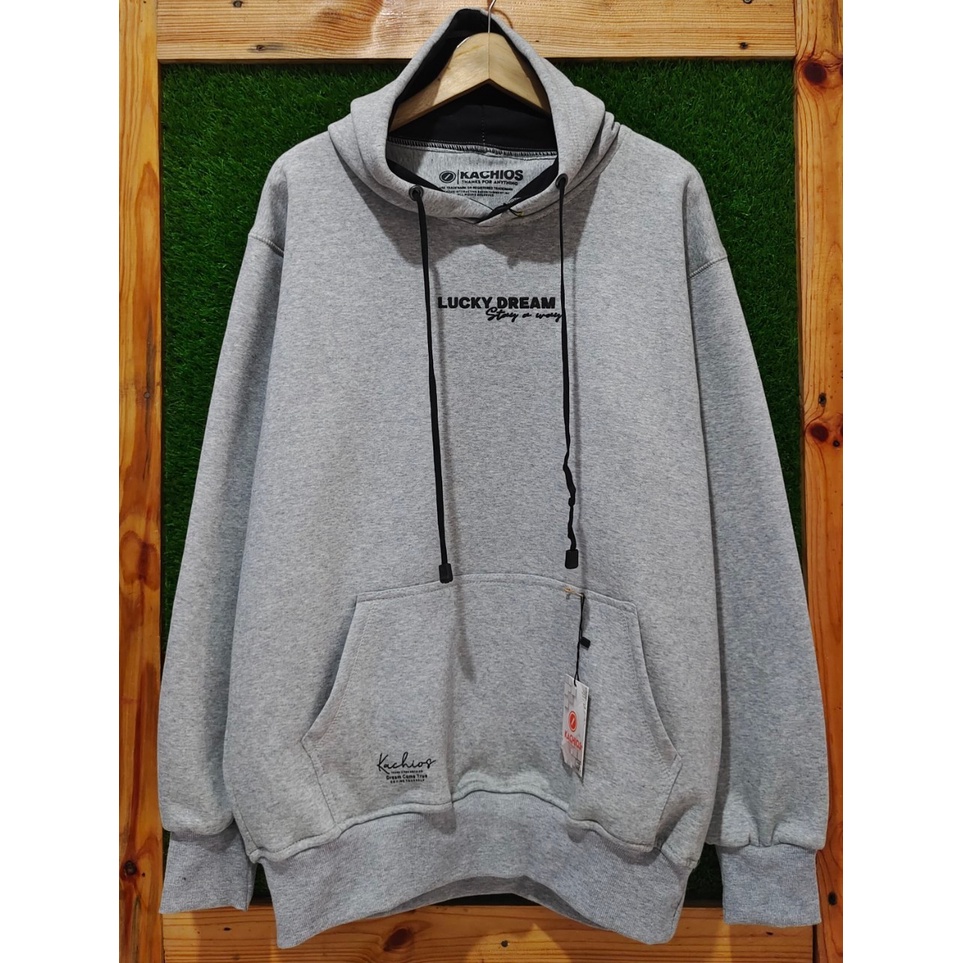 sweater hoodie pria distro kachios sweater pria hoodie original distro Hijau Botol Sablon Glod Putih