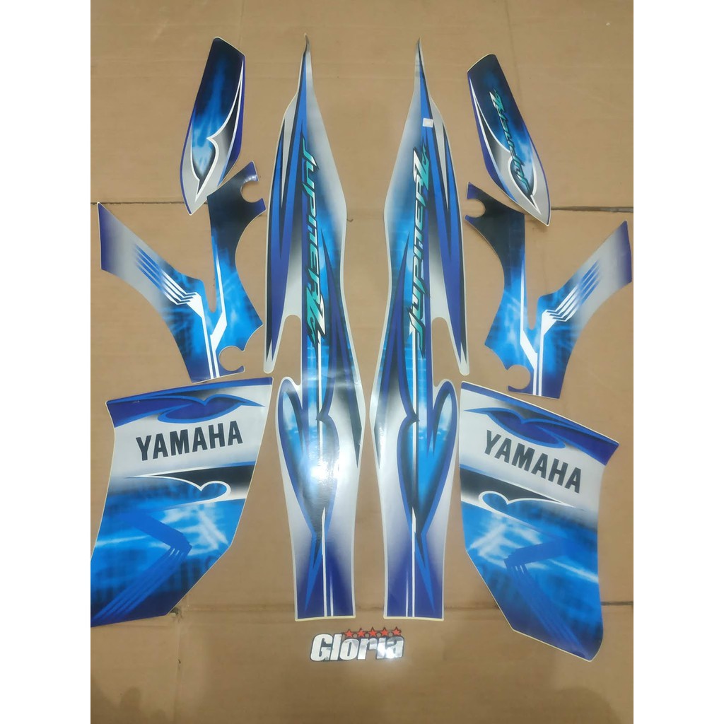 Striping List Body Jupiter Z  Lama Old CW tahun 2008 - Silver Biru