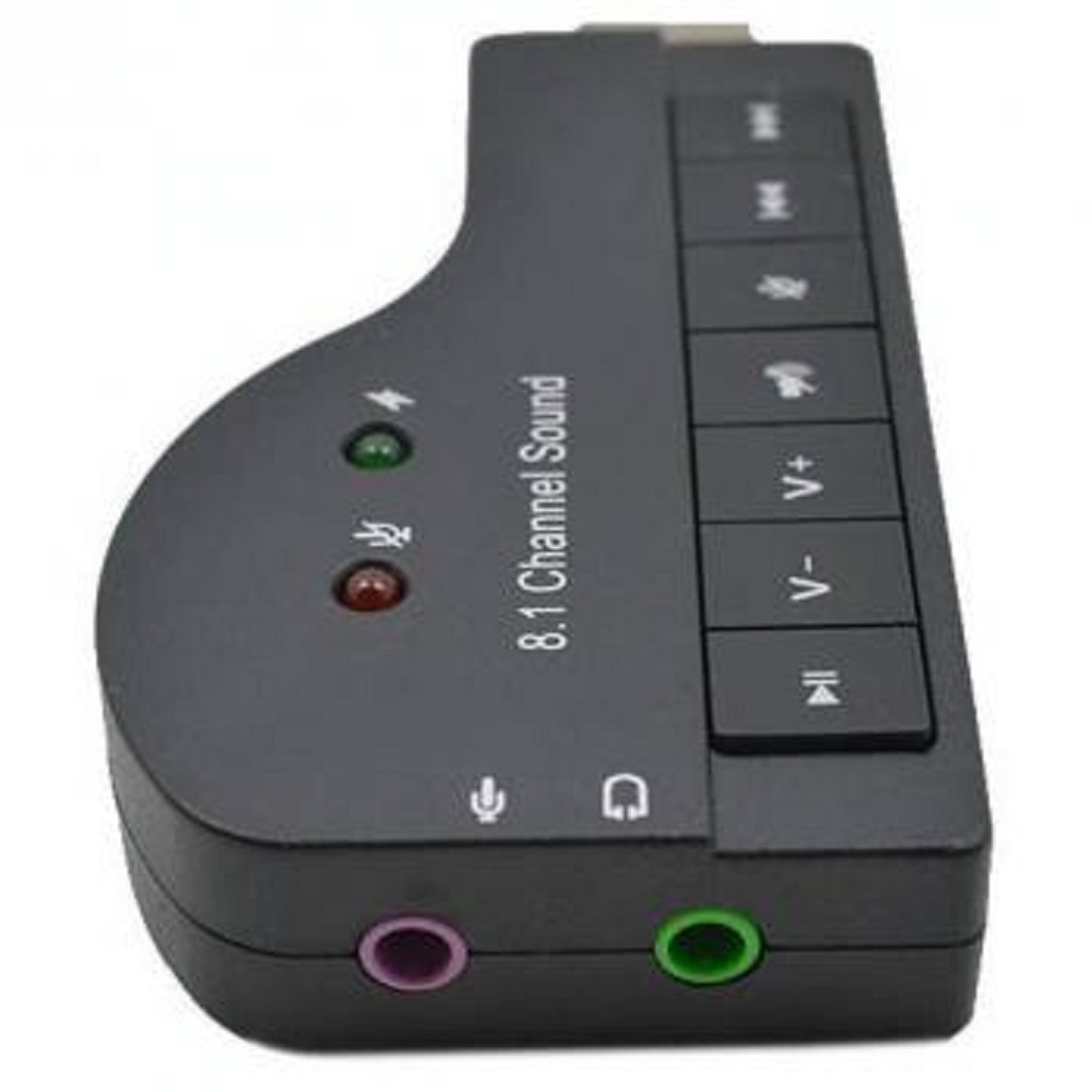 Sound Card USB Model Piano 8.1 Channel 3D Audio CNS