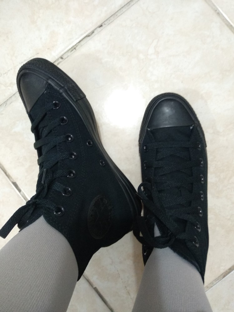 all black chucks