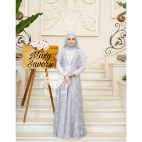 Baju Gamis Wanita Syar'i Muslim Dewasa Gamis Wanita Brokat Sultan Modis Lebaran 2021 Terbaru