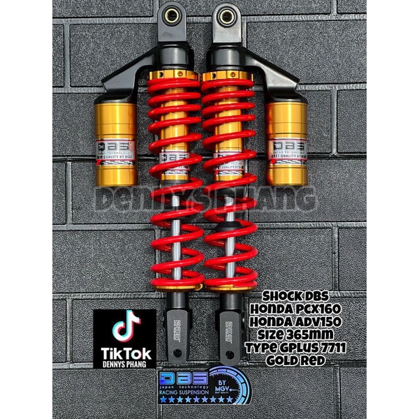 SHOCK SEKOK SHOCKBREAKER TABUNG DBS ALL NEW PCX 160 GOG-PLUS 7711 UK-365MM MOTOR PCX NEW 160-HONDA ADV-XMAX MODEL SKOK YSS