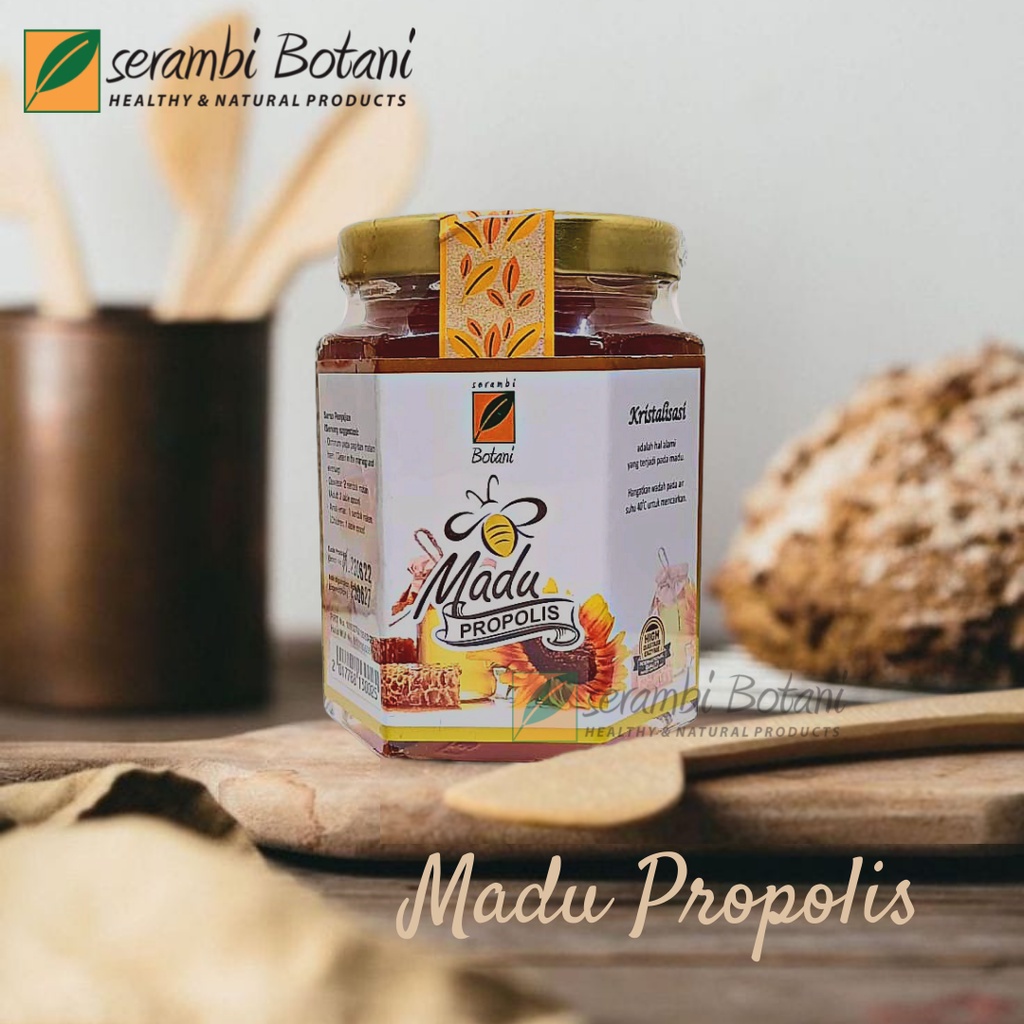 

Madu Asli Murni Propolis 240gr Serambi Botani Standar Internasional