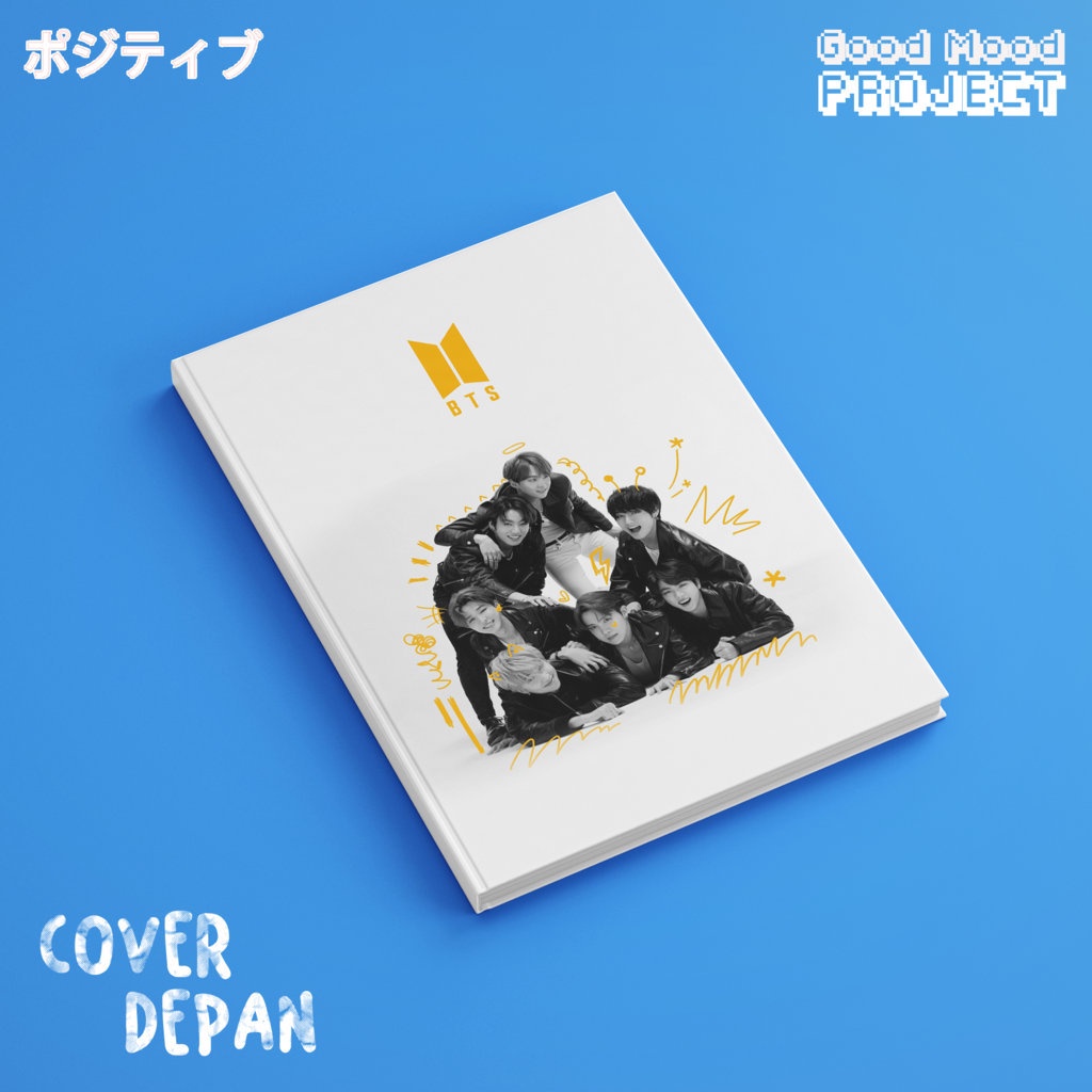 

Buku Tulis Catatan KPOP BTS White Full Member Hardcover A5 Notebook Agenda Planner Jurnal Notes