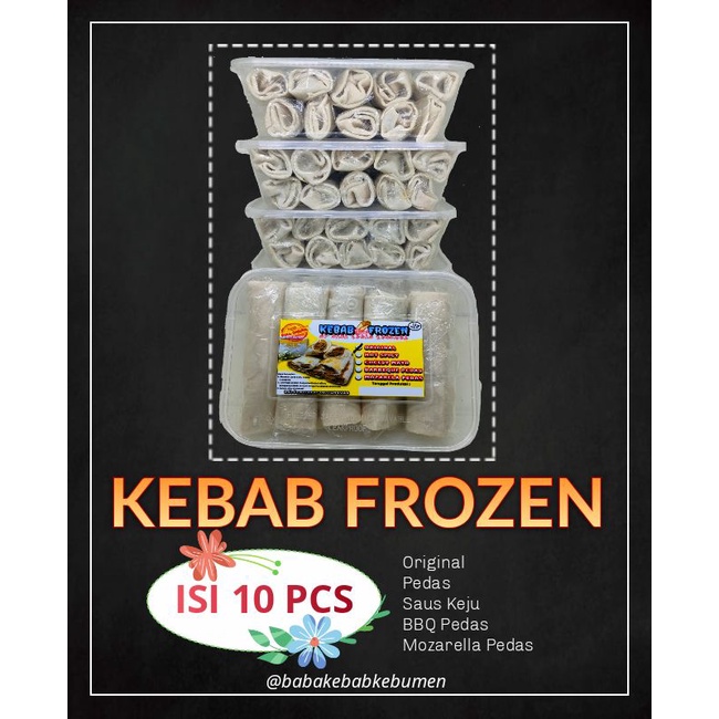 

Kebab Frozen Baba Kebab isi 10