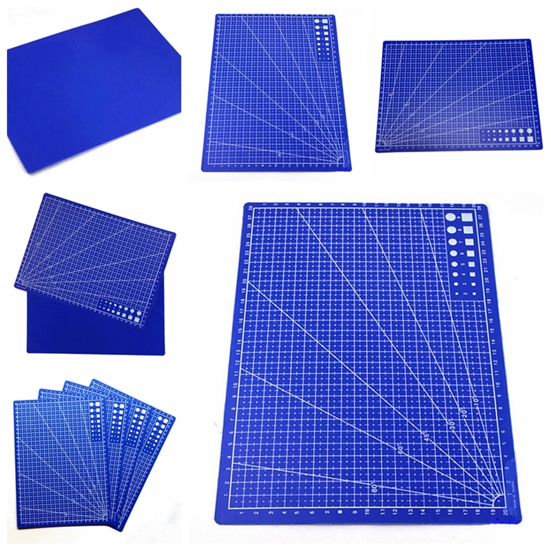 {LUCKID}A4 Cutting New Craft Mat Printed Line Grid Scale Plate Knife Leather Paper Board