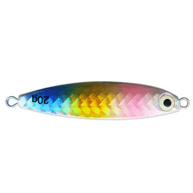 Shengyao 1Pcs New Luminous Laser Metal Jig Spoon Umpan Pancing Swimbait 7g/10g/15g/20g Fishing Lure Ikan Bass Sinking Bait Jigging