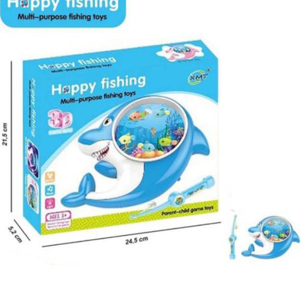 PENAWARAN TERBAIK Mainan pancing ikan Happy fishing musik baby shark DISCOUNT