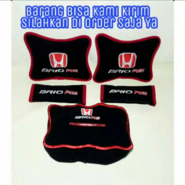 Bantal mobil BRIO RS headrest mobil sandaran jok mobil aksesoris mobil