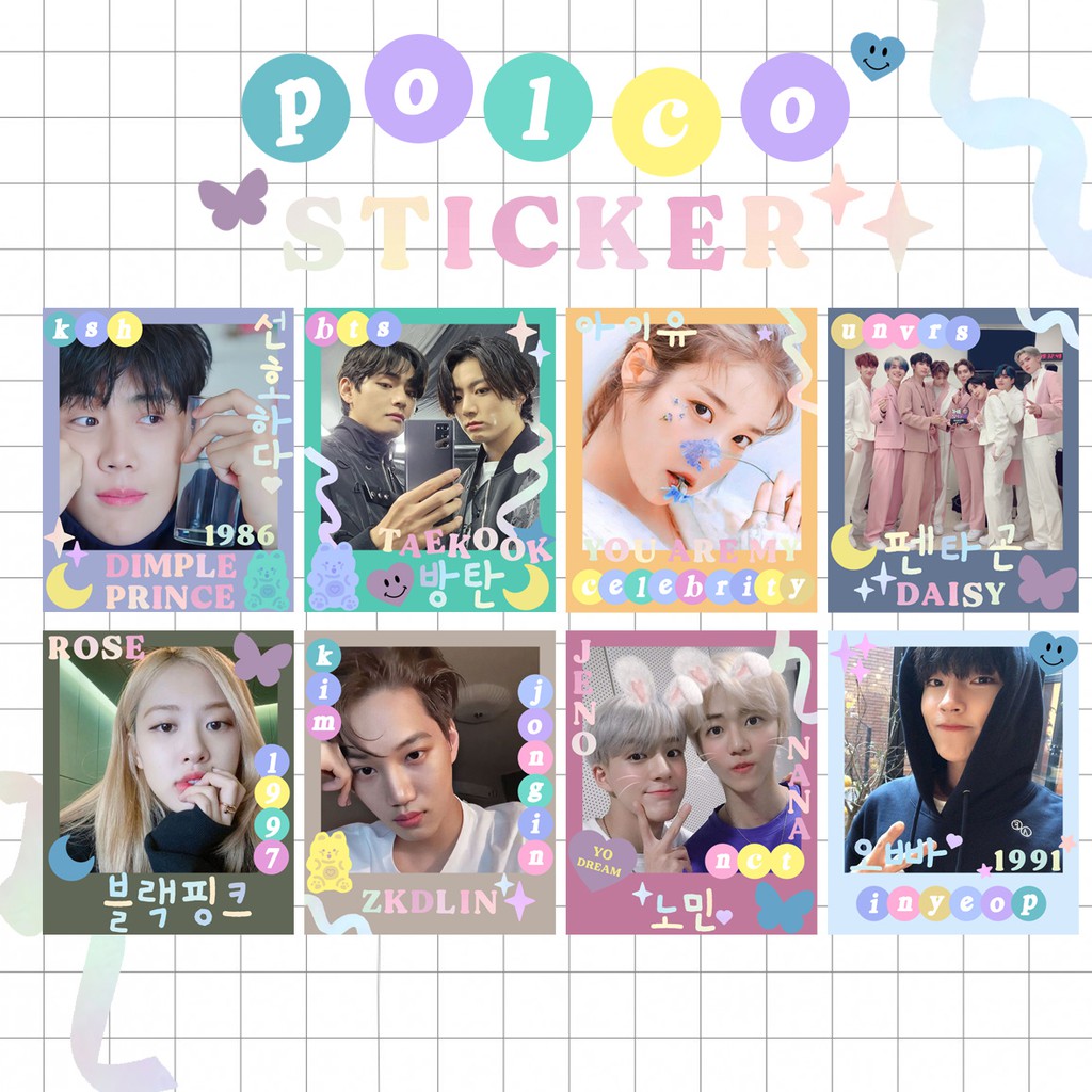 DECO STICKER NCT DREAM / NCT 127 / TXT / EXO / STRAY KIDS / TREASURE / ENHYPEN Dekorasi POLCO