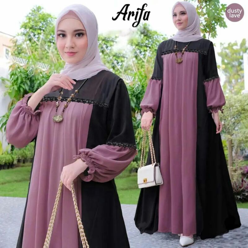 DRESS MUSLIM WANITA || ARIFA DRESS