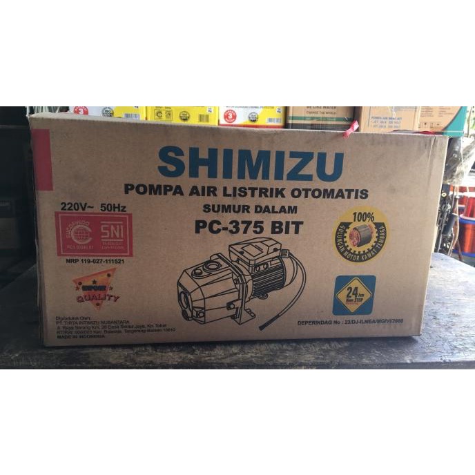 Mesin Pompa Air Shimizu Pc 375 Bit + Tabung