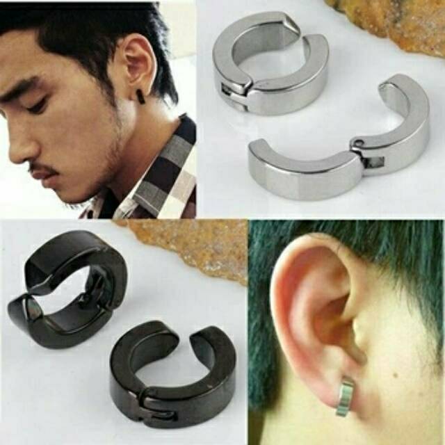 TINDIK JEPIT TITANIUM STEEL ( TINDIK FAKE PALSU ,ANTING PRIA TERMURAH)