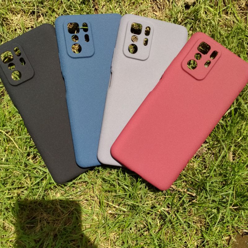 Case Poco X3 GT Softcase Sandstone Silicon Anti Slip Casing Camera Protect