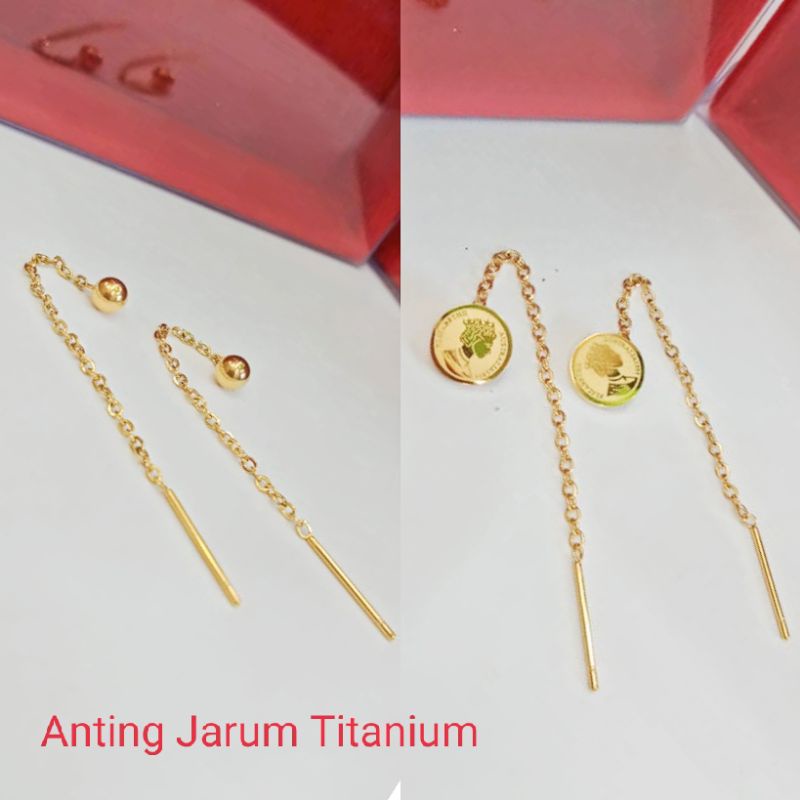 ANTING JUNTAI TUSUK/ANTING TUSUK JARUM/ANTING PANJANG DEWASA/ANTING TITANIUM/ANTING JARUM TITANIUM/A