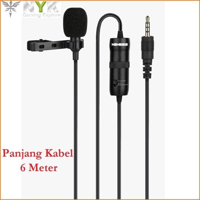 Mic Clip On NYK Nemesis Necro MCL-01 Microphone Clip Original free jak audio 6,5mm/6,35mm