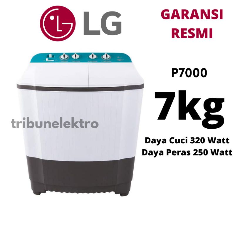MESIN CUCI LG 7KG 2 TABUNG P7000