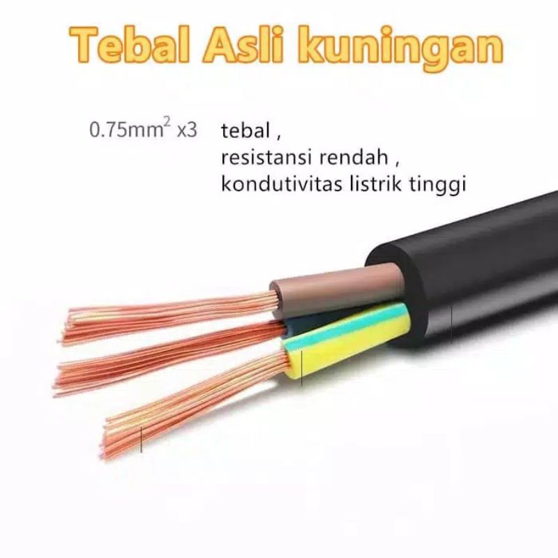 Kabel POWER I Buat TV I Komputer / PC I CPU / Power Suply I LDC / Layar Komputer I Monitor I PSU I