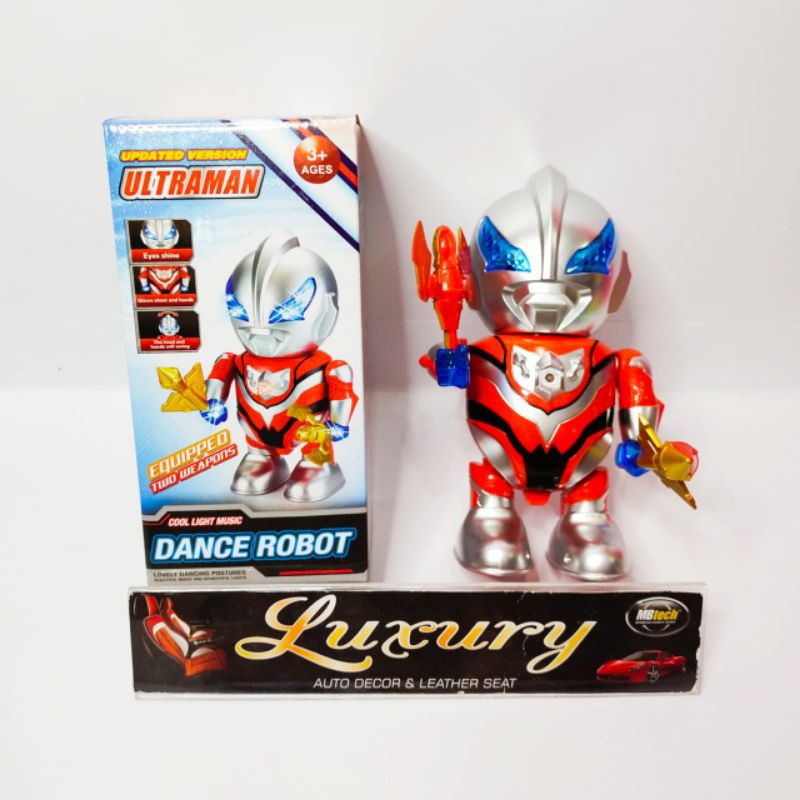 Music Hero smart dance Robot Ironman ultraman with music and led light