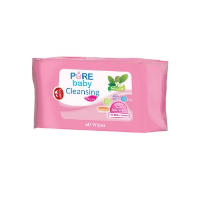 Pure Baby Cleansing Wipes 60’s TEA OLIVE