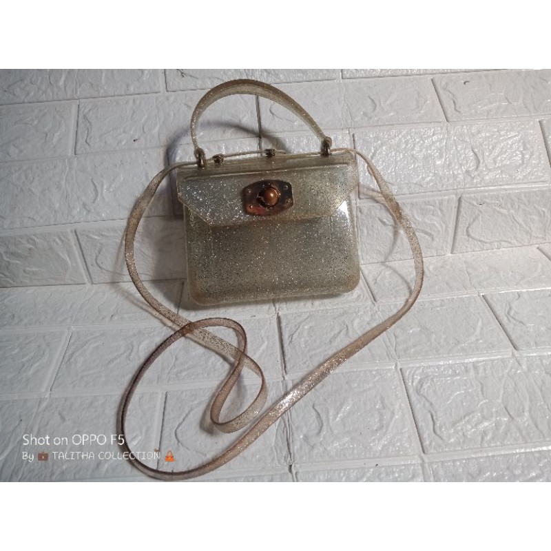 tas jelly pl/preloved tas jelly/jelly gliter