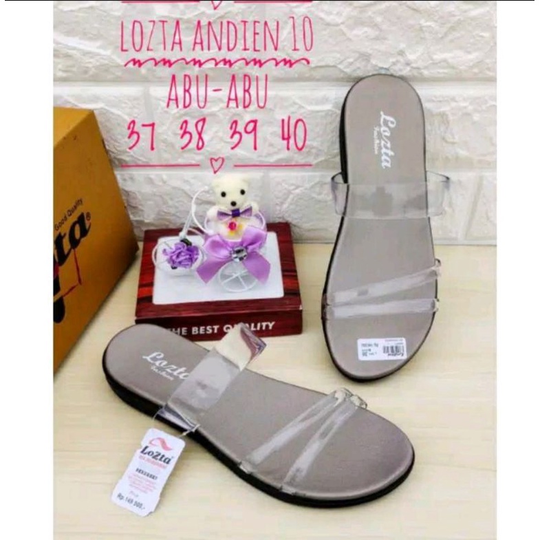 Sandal andien/Sandal kaca/Sandal lozta/Sandal cewek /Sandal kekinian