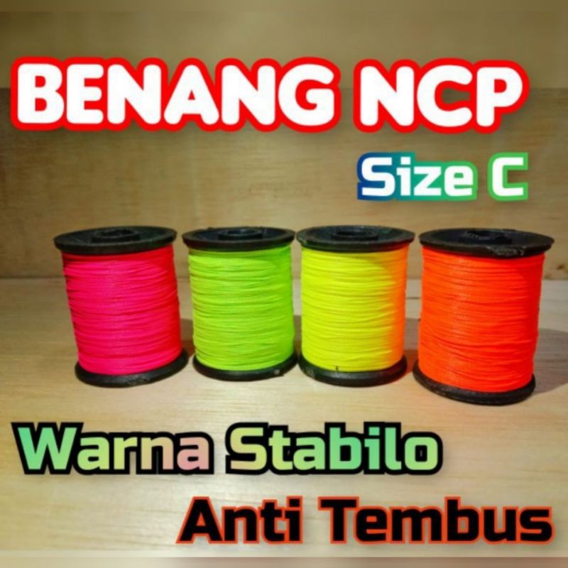 Benang NCP size C ASLI 100 METER Untuk Wraping Sangat Kuat untuk Assist Hook