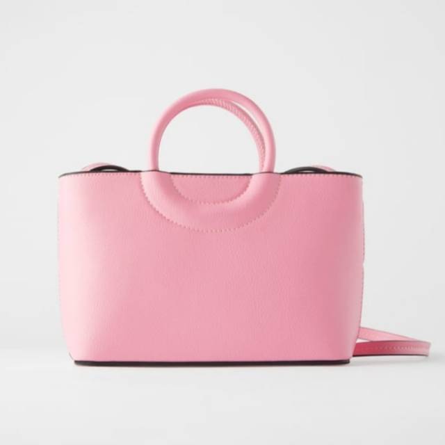 Zara Pink Mini Tote Bag 100% Original