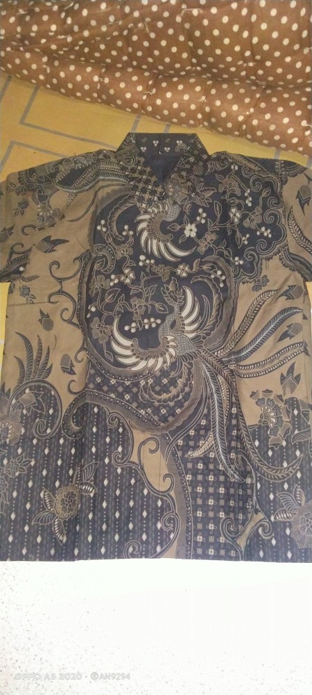 Prastowo Kemeja Batik Pria Lengan Panjang Full Furing Bahan Katun Sragenan