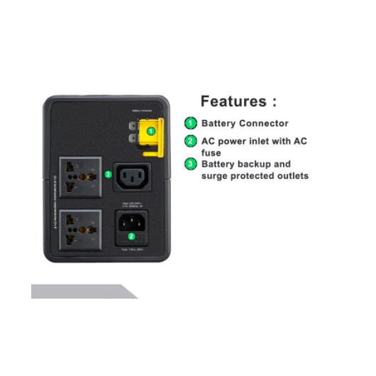 UPS APC Easy UPS BVX 900VA 480W BVX900LI-MS