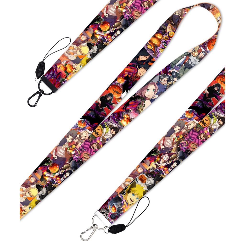 Tali Lanyard Dapat Dilepas Desain Naruto Sasuke Untuk Halloween