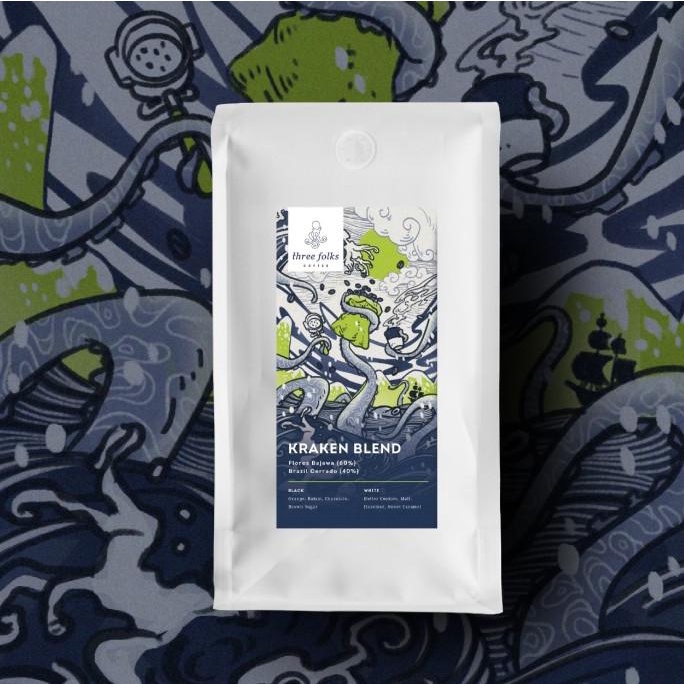 

Kopi Espresso Kraken Blend Three Folks 1 Kg