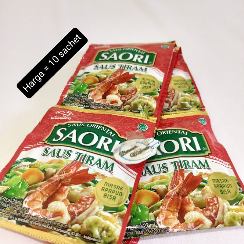 Jual Saori Saus Tiram 1 Renceng Isi 10 Sachet 23 Ml Shopee Indonesia