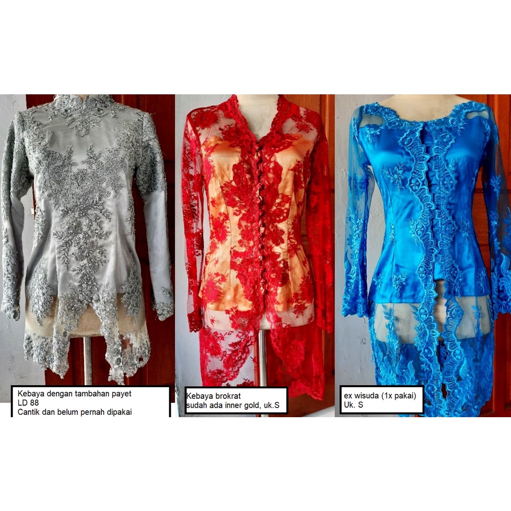 Preloved Kebaya Modern Payet Kondangan Wisuda Cantik Murah