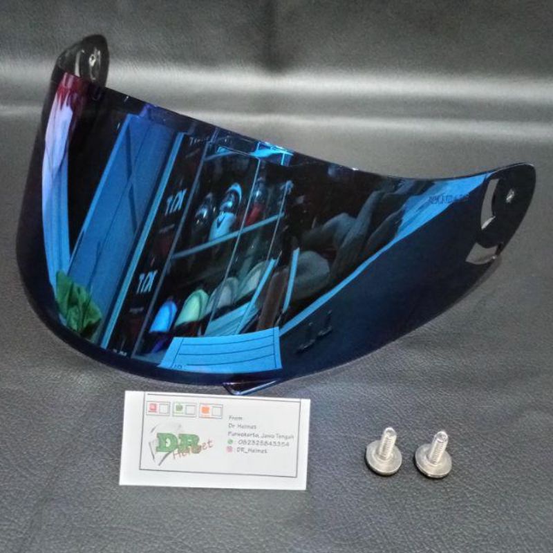 COD flat visor pnp ink cl max iridium gold  / silver / blue / hitam / bening / rainbow / iridium