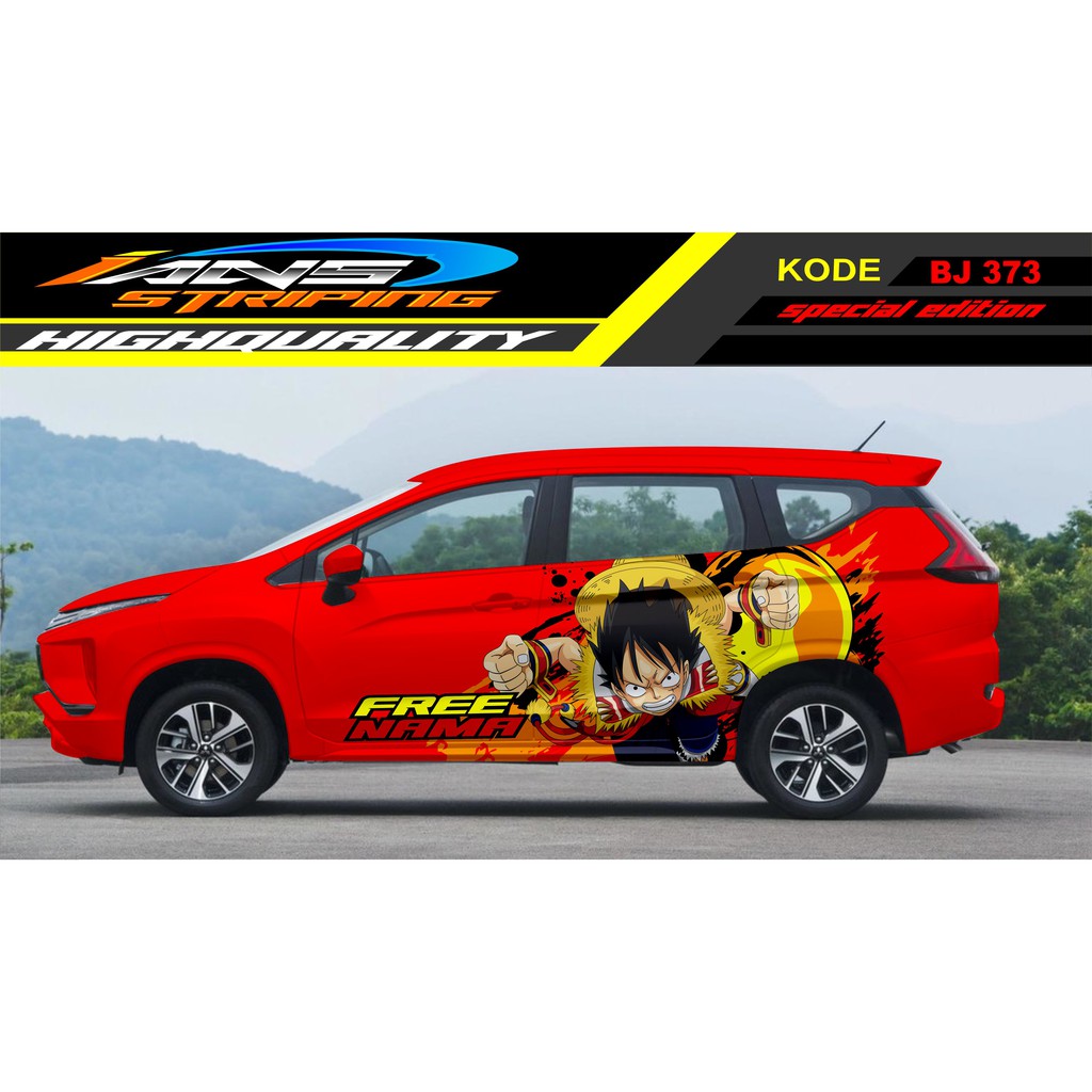 STICKER MOBIL AVANZA / STIKER VARIASI MOBIL ANIME RUSH  / STIKER MOBIL TOYOTA