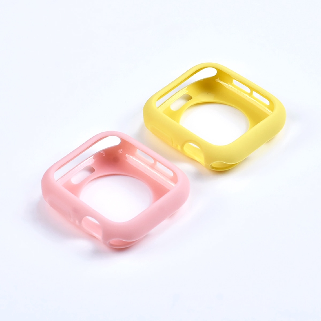 Casing Soft Case Silikon Warna Hijau Permen Untuk Apple Watch 42mm 38mm 40mm 44mm iWatch Series 6 SE 5 4 3 2 1