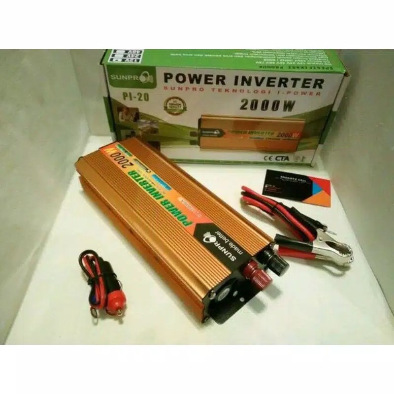 Power Inveter SUNPRO PI-2000 watt Power Inveter DC 12V TO AC 220V SUNP