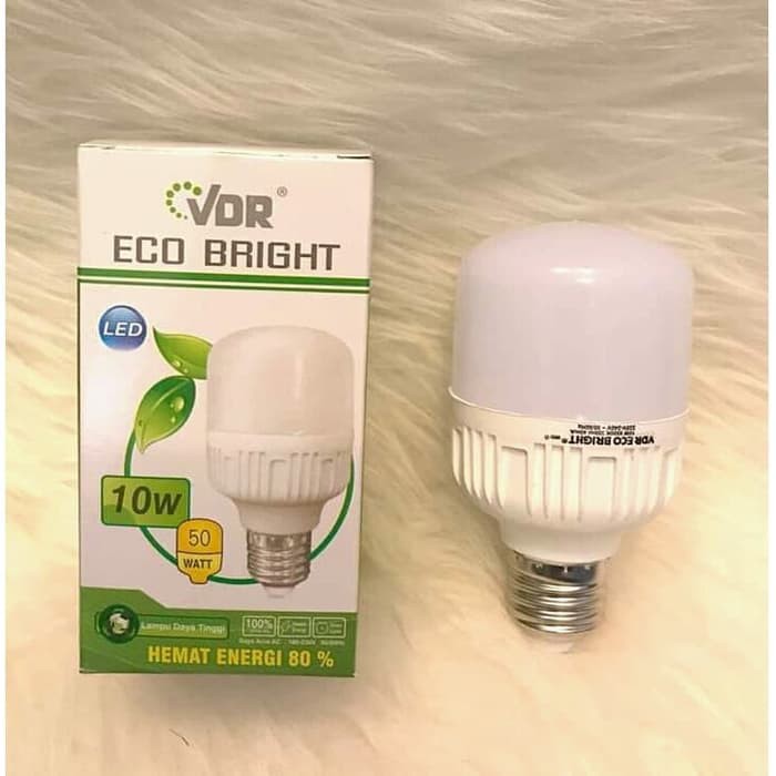 Lampu LED 10 Watt VDR Eco Bright BOHLAM LED Cahaya Putih SNI