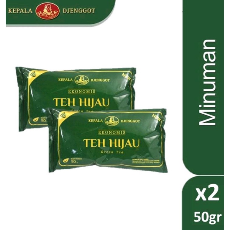 

teh hijau bubuk 2 pcs x 50gr