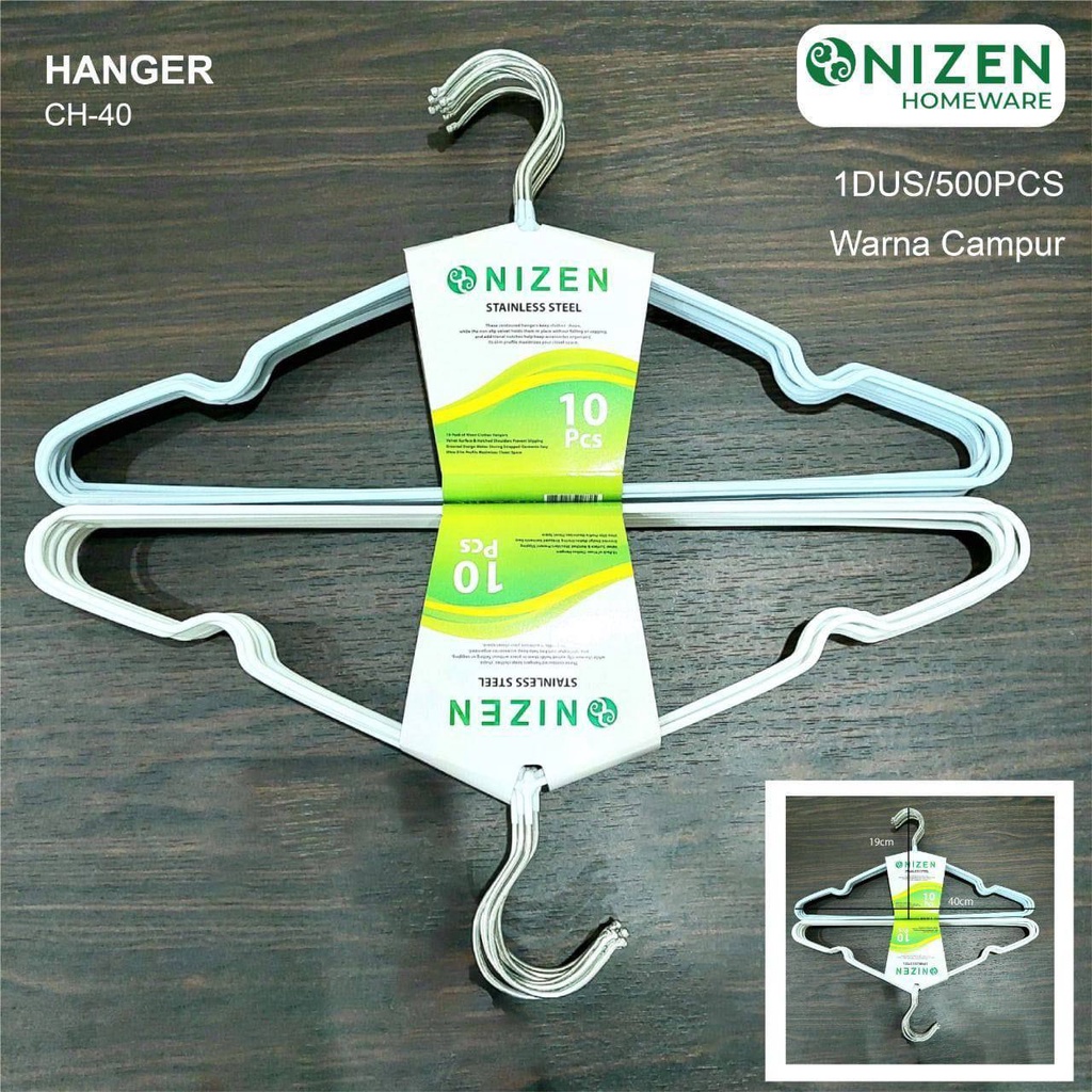 CH40 Hanger Baju / Hanger Kawat / Gantungan Baju Stainless