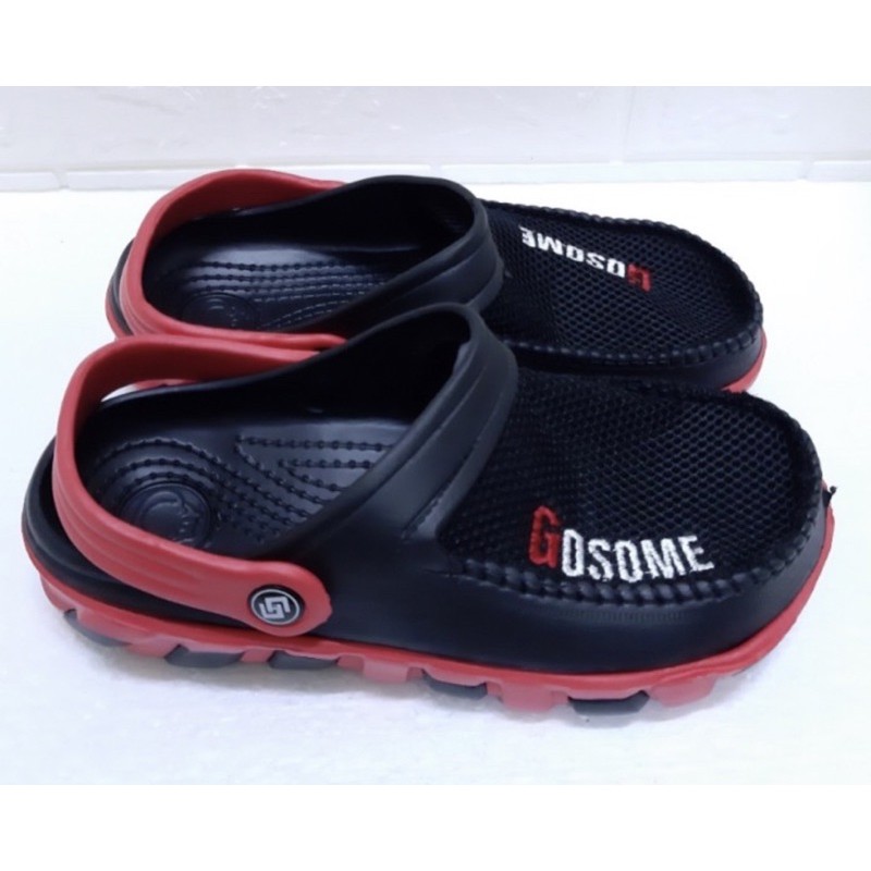 CML Sandal Pria/Cowok Slip On Merk Gosome 919 EVA/ Canvas - Merah,40