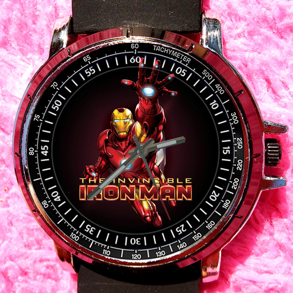 jam tangan custom iron man art