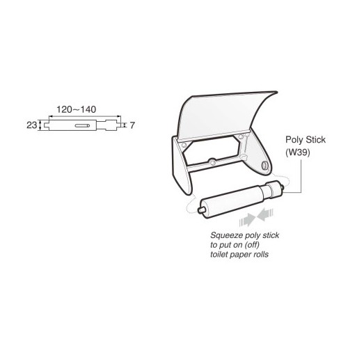 Stik tisu SAN-EI W39 (spare part)