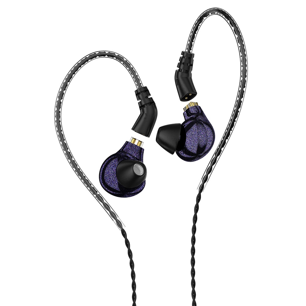 Blon Bl-03 Bl03 Earphone In Ear Hifi Driver Dinamis 10mm Bahan Karbon Diafragma Untuk Dj / Olahraga